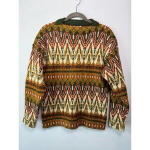 VTG ICELAND Jersey Modeller Lambs Wool Ski Sweater Made In Sweden Women 14
